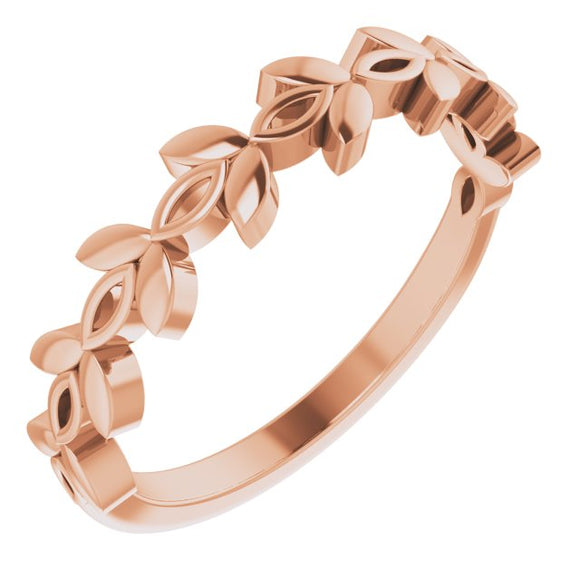 14K Rose Stackable Ring