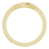 14K Yellow Pierced Floral-Inspired Ring