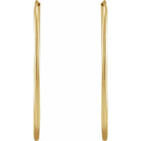 14K Yellow Gold Endless Huggie Earrings