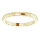 14K Yellow Stackable Starburst Ring