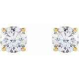 14K Yellow 1 CTW Lab-Grown Diamond Stud Earrings