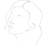 14K Yellow Geometric Earrings