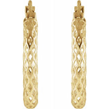 14K Yellow Gold Hoop Earrings