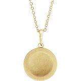 14K Yellow Gold Floral Necklace