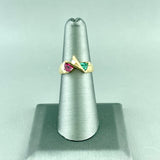 14ky Tourmaline & Diamond Ring