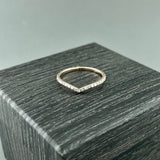 14kr Diamond "V" Band
