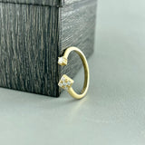 14ky Diamond Stackable Band