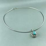 14kw Blue Zircon Pendant