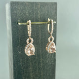 14kr Morganite & Diamond Earrings