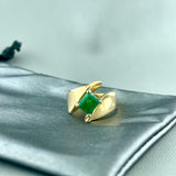 14ky Emerald Ring