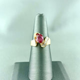 14k Yellow Gold Ruby & Diamond Ring